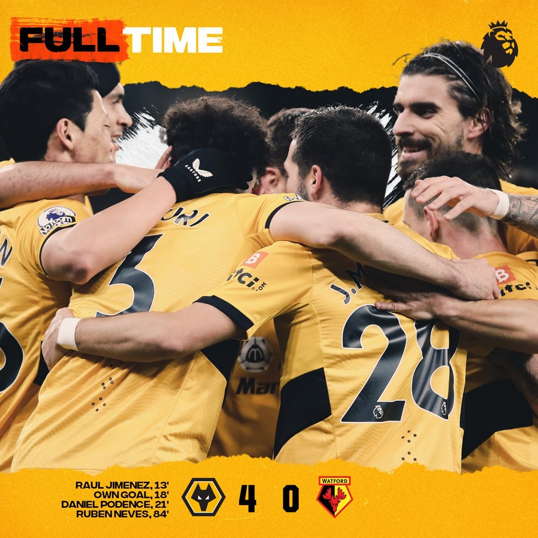 沃特福德主场逼平狼队，保住不败战绩